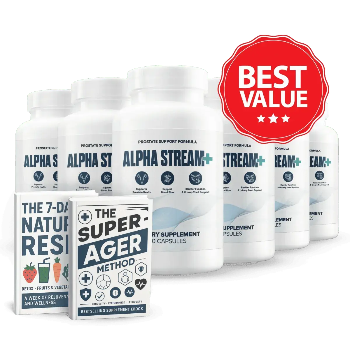 Alpha Stream Plus - 6 bottles -image
